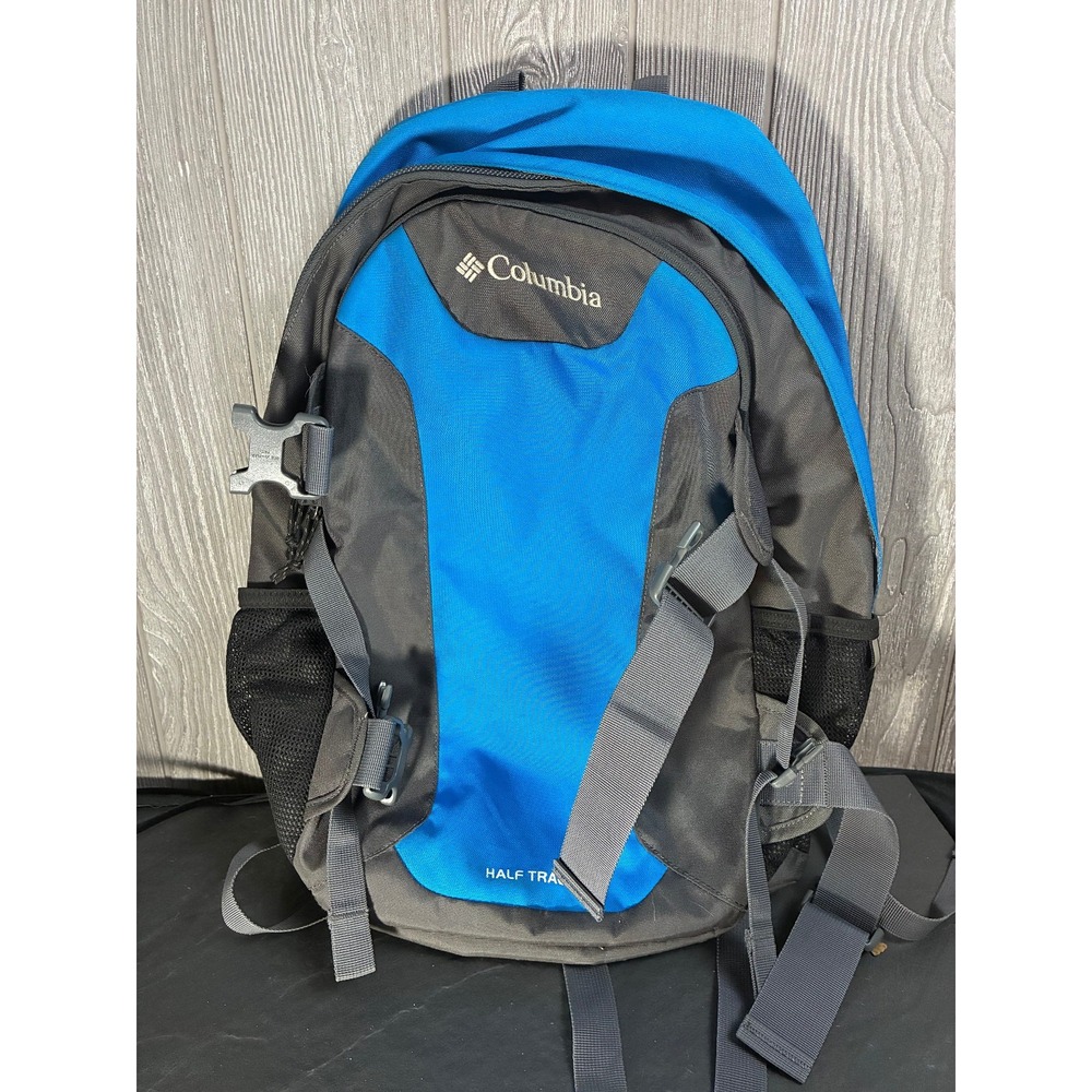 Columbia Half Track 30L Backpack Blue Black Laptop Hiking Travel Outdoor Daypack